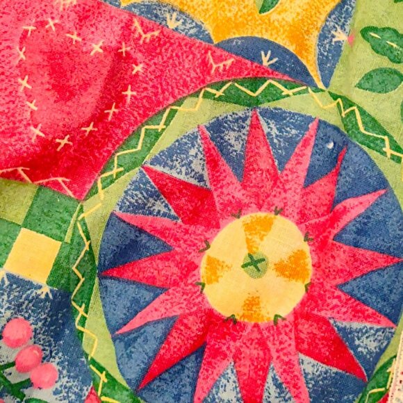 Malco Modes vintage 70's high-waisted paneled tiered floral gypsy circular skirt - Picture 9 of 9